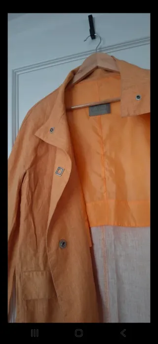 Gabardina Adolfo Dominguez Lino Amarillo