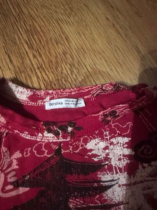 Bershka Camiseta Manga Larga Estampada