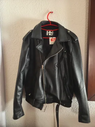 Chaqueta Biker Pull&Bear Negra Sin Estrenar