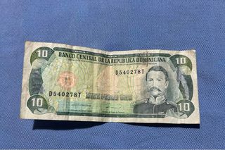 Billete 10 Pesos Oro República Dominicana