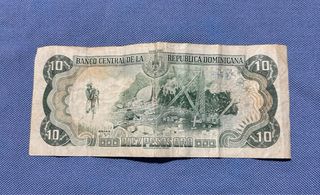 Billete 10 Pesos Oro República Dominicana