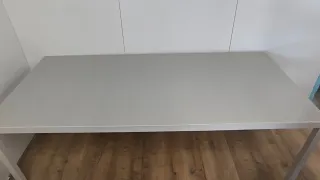 MESA GRANDE JARDIN EXTERIOR HIERRO Y CRISTAL