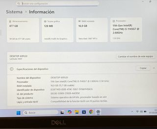 Portátil Dell Pantalla Táctil 