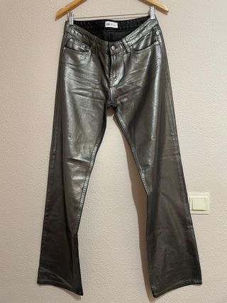 Pantalón Vaquero Gris Zara Nuevo sin etiqueta