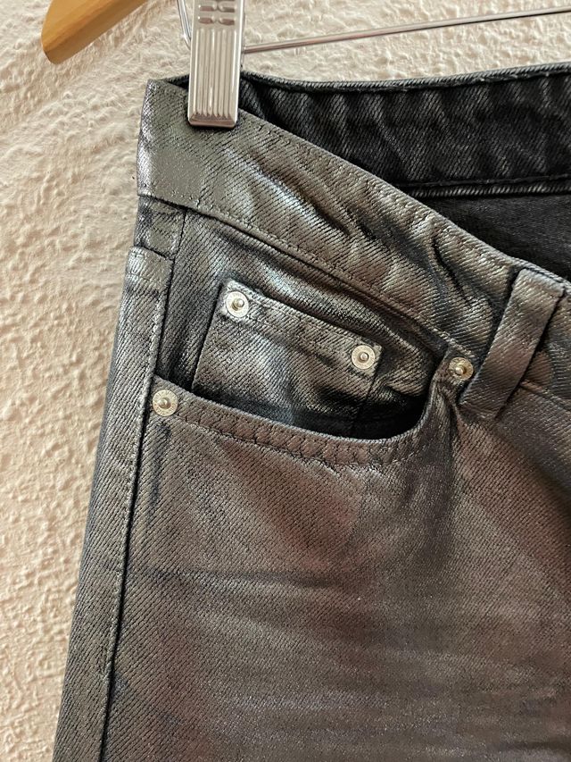Pantalón Vaquero Gris Zara Nuevo sin etiqueta