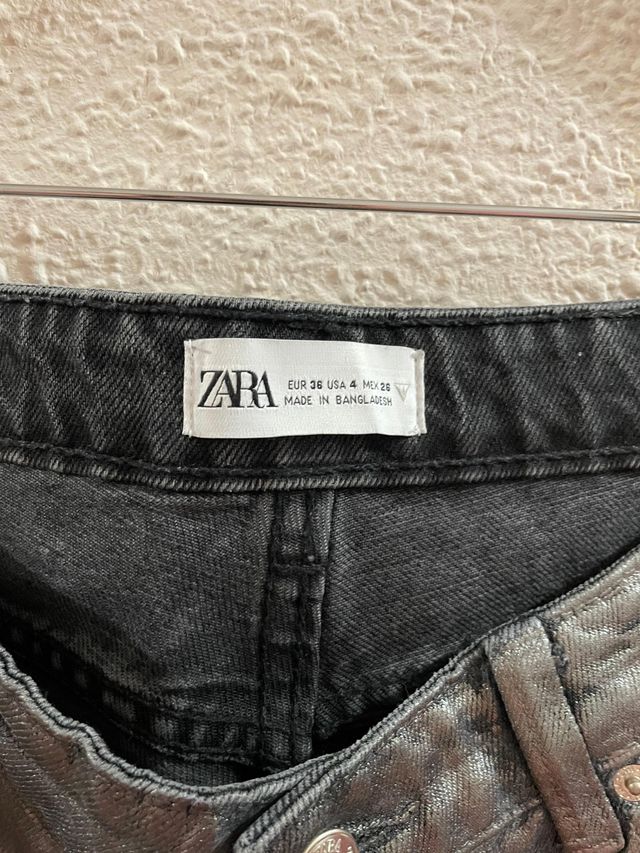 Pantalón Vaquero Gris Zara Nuevo sin etiqueta