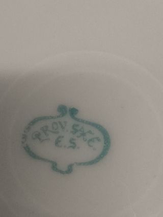 Platos antiguos de porcelana Sajonia