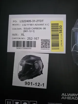 Casco LS2 Advant X Carbon ECE 22.06