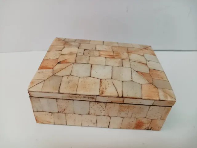 MARCO FOTOS Y CAJA JOYERO DE HUESO