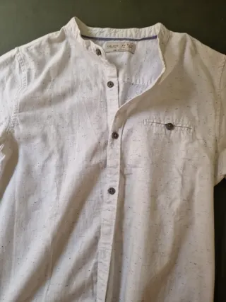 Camisa Zara Niño Blanca Talla XS
