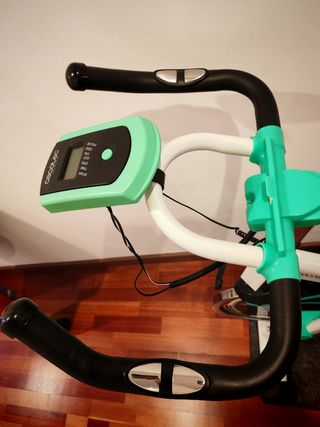 Bicicleta Estática Cecotec Blanca y Verde