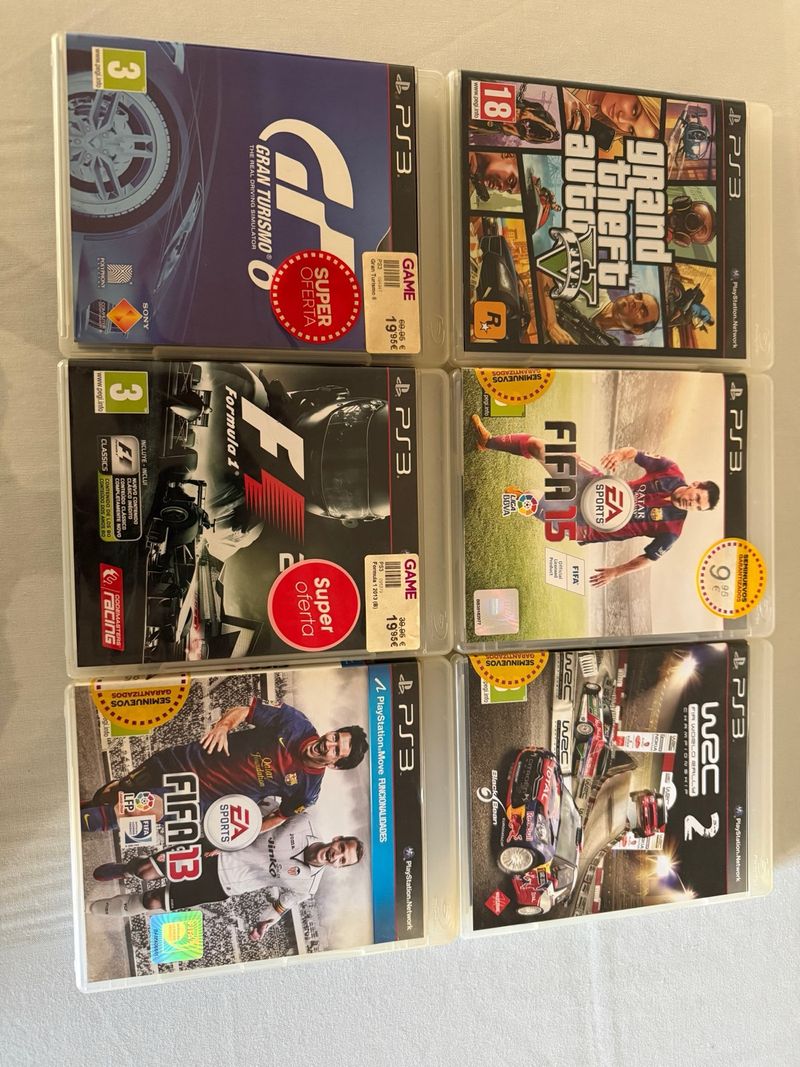 Imagen de Lote 5 Juegos PS3: FIFA, GT, F1, GTA V, WRC 2