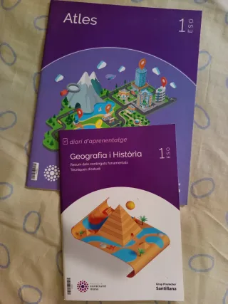 Libros 1ESO Geografía y Historia y Atlas