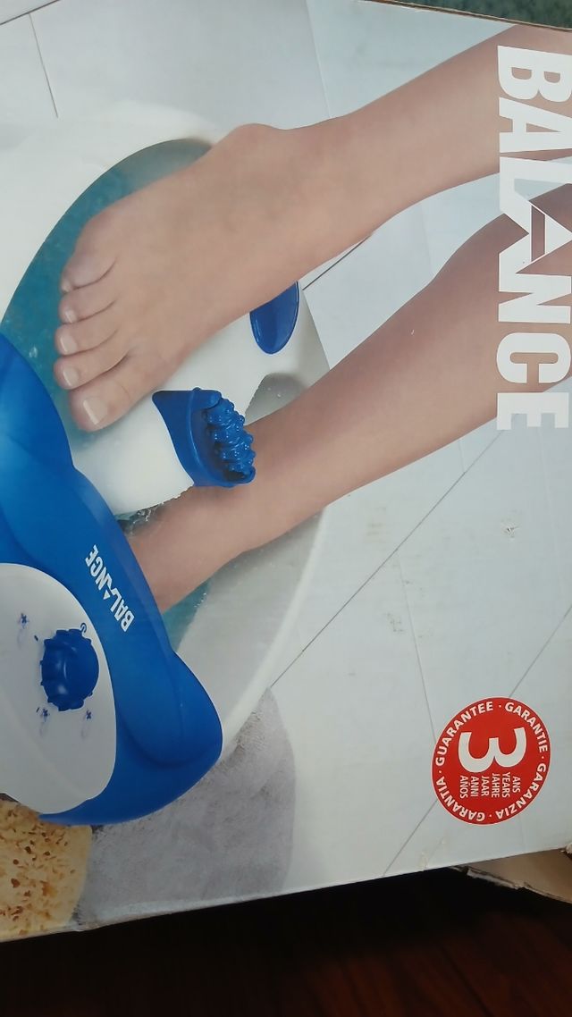 Masajeador de pies BALANCE azul y blanco