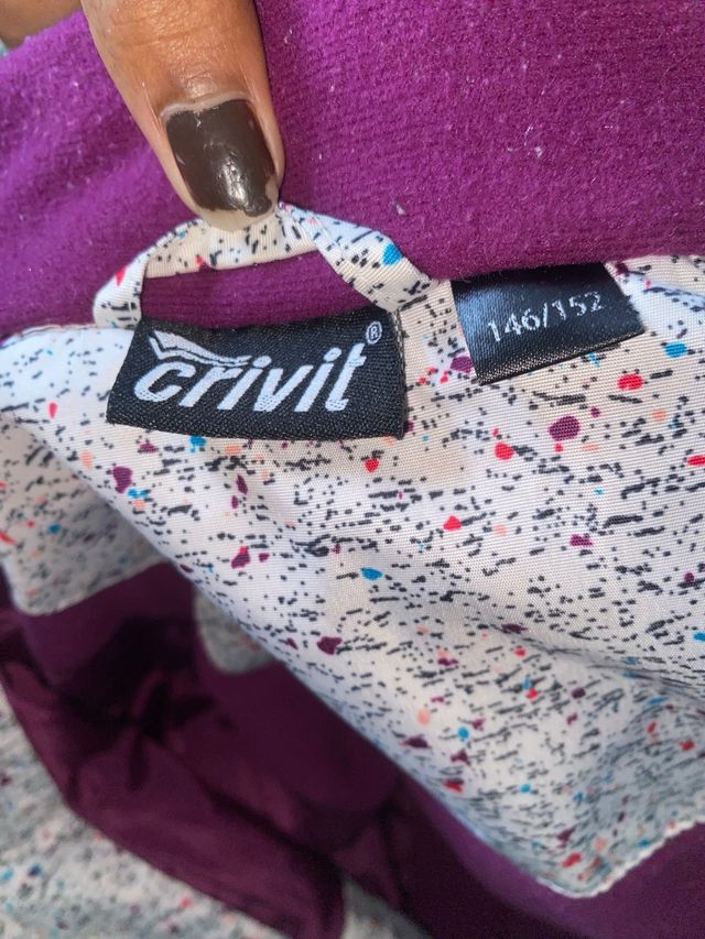 Casaco impermeável com luvas 
tamanho 146/152cm