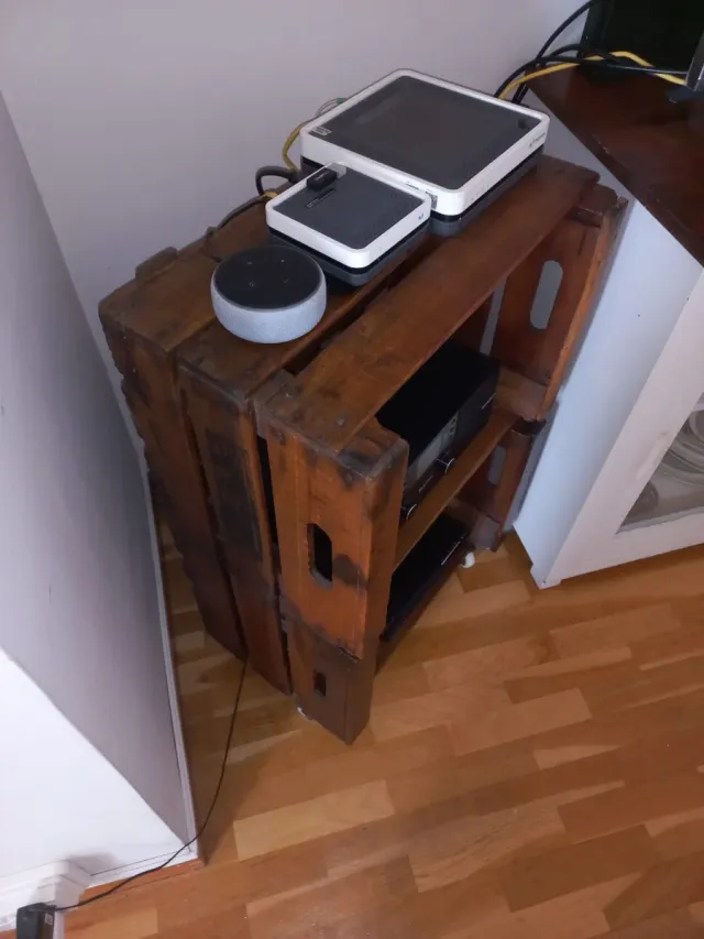 Cajas de madera restauradas