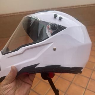 Casco Enduro Nuoman Blanco Talla XXL