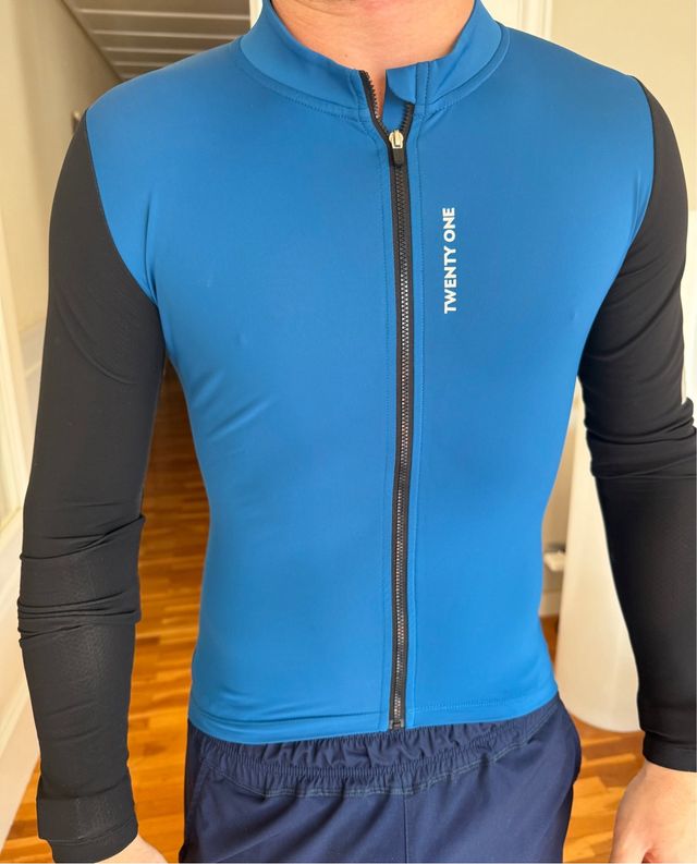 Maillot Ciclismo Hombre Twenty One Azul/Negro