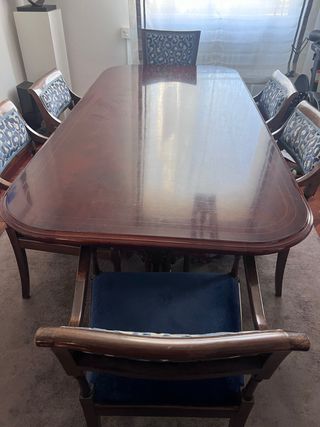 Mesa comedor y 6 sillas clásico