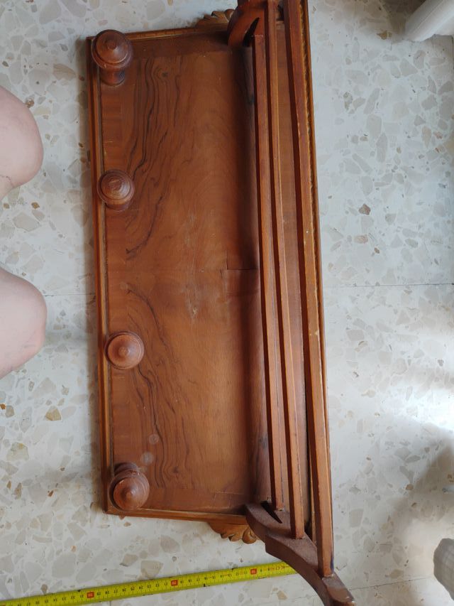 Perchero madera vintage años 50-60