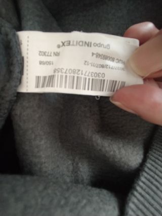 Sudadera niña gris bailarina talla 12