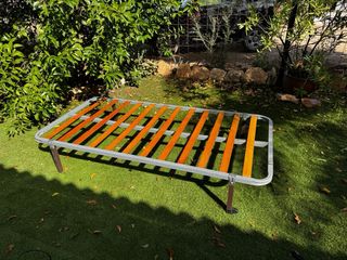 Somier metálico con lamas de madera