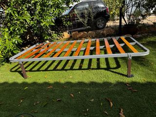 Somier metálico con lamas de madera