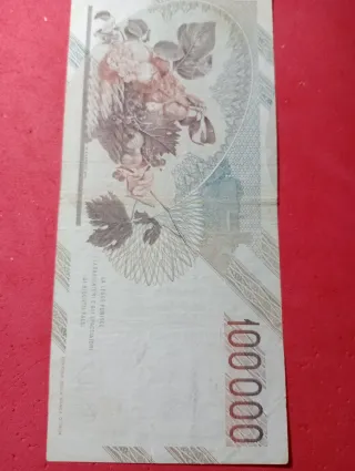 Banconota 100.000 Lire Repubblica Italiana