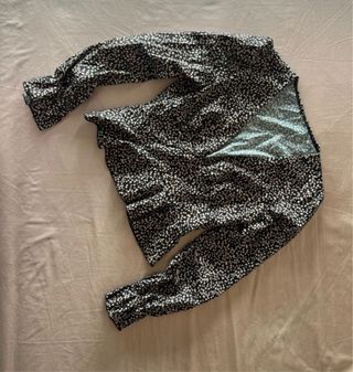 Blusa estampada manga larga