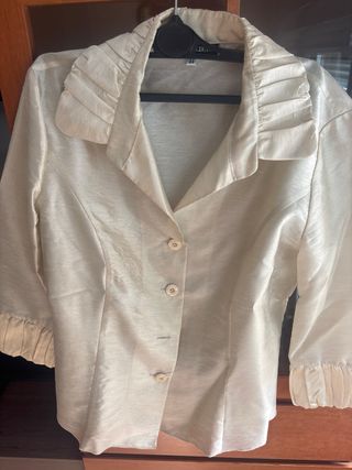 Camisa Niza Beige Talla 44