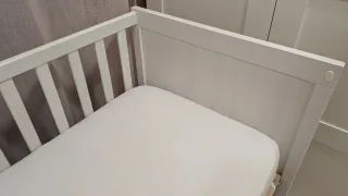 Cuna Sundvik blanca (tipo colecho)