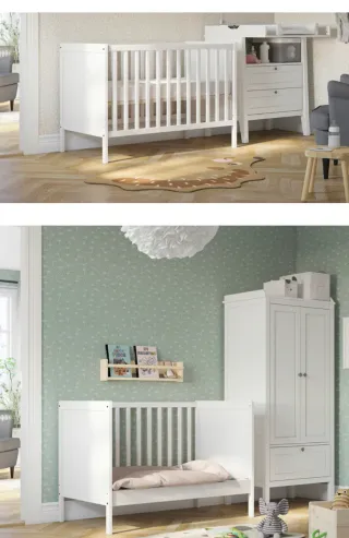 Cuna Sundvik blanca (tipo colecho)