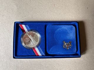 Moneda Dollar Plata Conmemorativa 1986 Liberty