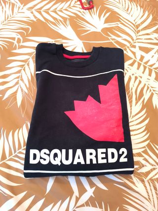 Sudadera Talla M Negra Roja