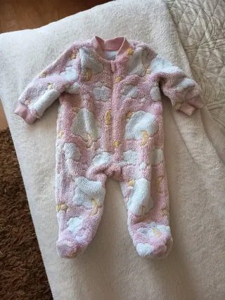 Pijama Bebé Shein Nuvem Rosa