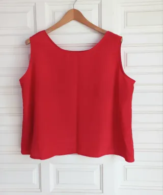 Top rojo vintage 