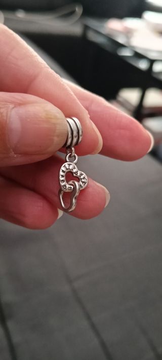 Pandora Charm Corazones Entrelazados Plata
