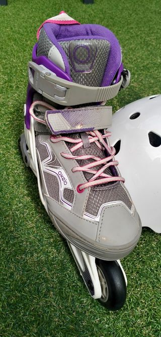 Patines Oxelo Talla 35-38 + Casco + Protecciones