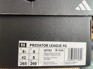 Botas Adidas Predator Talla 42 Nuevas