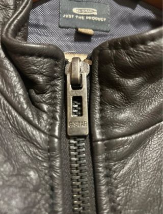 Cazadora de cuero G-Star RAW Negra