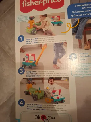 Tractor Fisher-Price 4 en 1 Granja Mercado