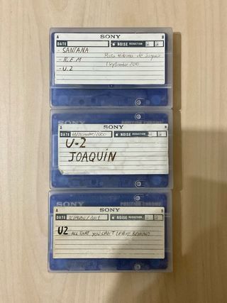 Lote 3 Cintas Casete grabadas Sony