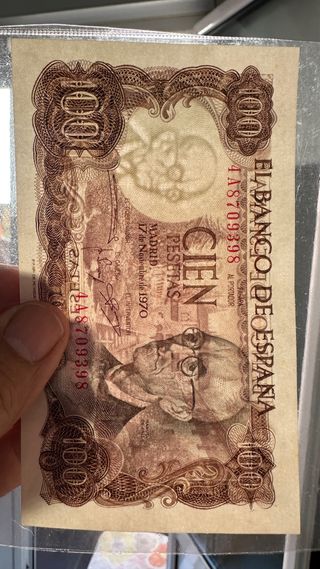 Billete 100 pesetas 1970 El Banco de España