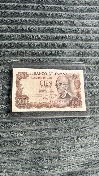 Billete 100 pesetas 1970 El Banco de España