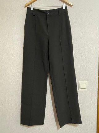 Pantalón Zara Verde Talla M