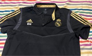 Polo Adidas RMCF Oficial XL Negro/Dorado Nuevo