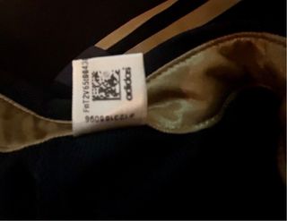 Polo Adidas RMCF Oficial XL Negro/Dorado Nuevo