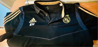 Polo Adidas RMCF Oficial XL Negro/Dorado Nuevo