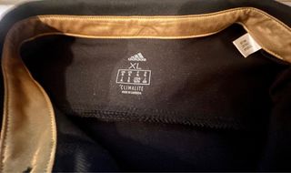 Polo Adidas RMCF Oficial XL Negro/Dorado Nuevo