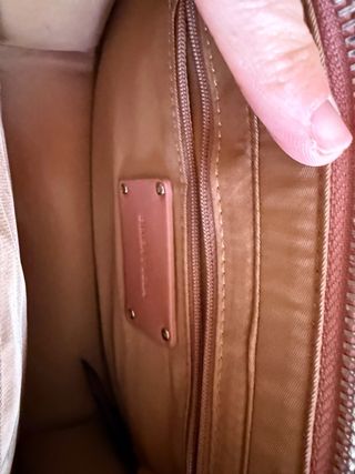 Bolso Satchel Bimba y Lola Rosa y Dorado